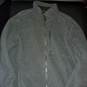 32° heat dark gray zip up fleece jacket size medium good condition